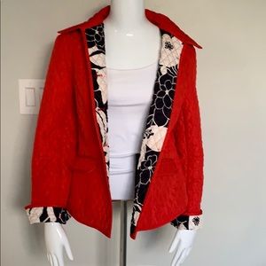 Norton & CO Quilted Red Jacket - Size 8